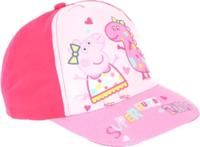 Produktbild von Peppa Wutz Pig Kinder Mädchen Basecap Baseball Kappe Mütze Gr. 53 – Pink / 53