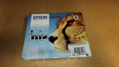 Produktbild von Epson Multipack 4-colours T0715 DURABrite Ultra Ink, Standardertrag, Schwarz, Cyan, Magenta, Gelb, 7,4 ml, 5,5 ml, 1 Stück(e), Multipack