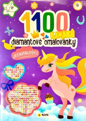 Obrázok produktu pre Diamantové omaľovánky Jednorožce - 1100 kamienkov