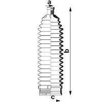 Produktbild von Spidan Faltenbalg, Lenkung Beidseitig 84002