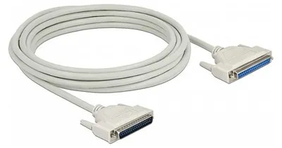 Imagen del producto de Cable serial de Delock, conector D-Sub de 37 pines macho a hembra, 5 metros