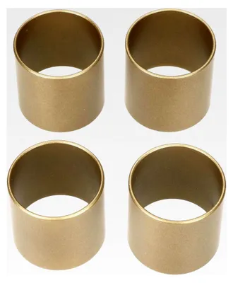 Produktbild von 4er Set Serviettenringe rund aus Edelstahl in Gold für Tischdekoration