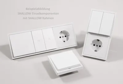 Produktbild von Schutzkontakt-Steckdose McPower "Shallow", 2xUSB-A - 5V/2,1A, weiß, matt