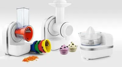 Obrázok produktu pre Multifunkčný krájač zeleniny – lis na citróny – stroj na výrobu ľadu s 5 nožmi