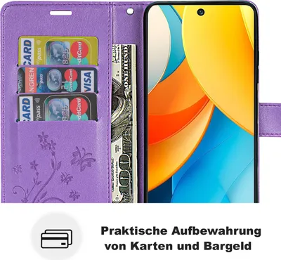 Produktbild von Hülle für Xiaomi 15 Ultra Handy Tasche Handyhülle Wallet Case Flip Cover in Lila