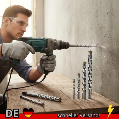 Produktbild von Beton SDS Plus Bohrer Kreuzspitzen 4 Fräser 110 Mm 150 200 350 500