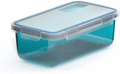 Produktbild von Luftdichter Lebensmittelbehälter, 0,75L, grün und transparent