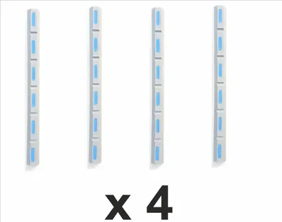 Produktbild von Marina Grey 8 Set mit 4 Stück - Stegfender, Bootsfender zum Schutz von Motorbooten, Booten, Jetskis, Yachten 98x8x6cm SUPERHIT DER SAISON 2024