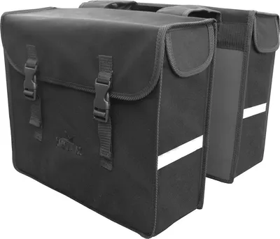 Produktbild von Fahrradtasche Greenlands - Doppelte Fahrradtasche - Canvas - Reflektierend - 33 Liter – Schwarz