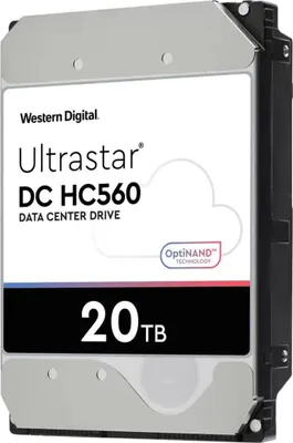 Produktbild von Western Digital Ultrastar DC HC560, 20 TB, 7200 RPM, 512 MB, 3.5", SATA