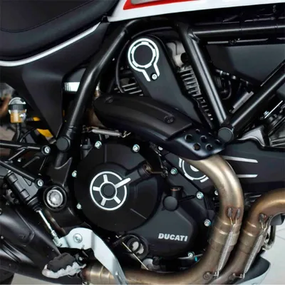 Produktbild von Puig Ducati Scrambler Icon 2015-2025 Rahmenstopfen Schwarz  Schwarz One Size