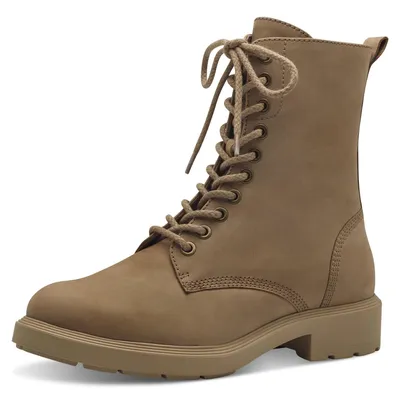 Image de Bottes à lacets pour femmes Tamaris, en cuir, couleur camel/marron, taille 36 EU