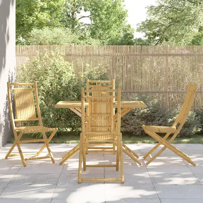 Produktbild von Maison Exclusive - 5-tlg. Garten-Essgruppe Bambus