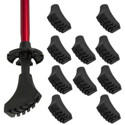 Produktbild von MidGard 5x Paar Nordic Walking Ersatzpads - Gummipuffer für Asphalt und Stein 10 Stück