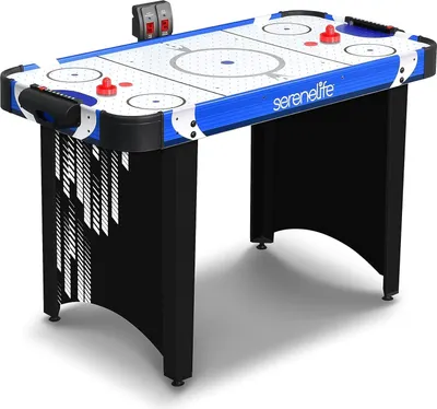 Produktbild von SereneLife Air Hockey Spieltisch - Airhockey Tisch mit 110V Motor, Tisch Hockey mit LED- Punktezähler Anzeige