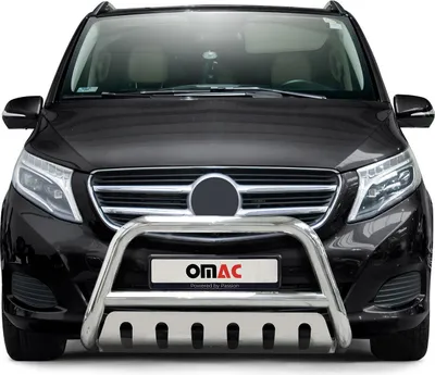 Zdjęcie produktu dla Listwa ochronna przedniego zderzaka do Mercedes Class 2014-2025 ABE stal nierdzewna srebrna