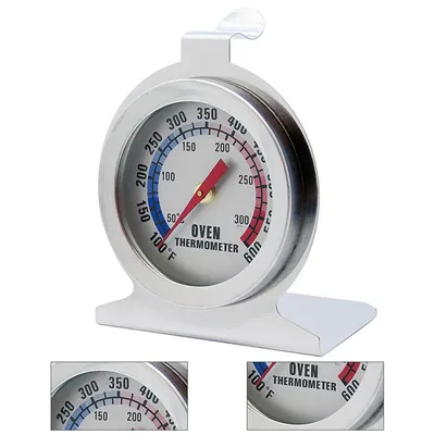 Produktbild von Backthermometer für Backofen,Temperaturmesser 50–300 °C, großes Display Ofenthermometer, stabiler Standfuß Küchenthermometer, leicht ablesbar
