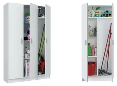 Produktbild von Codigoro - Großer Mehrzweckschrank, 182x180h cm Weiß, Modular