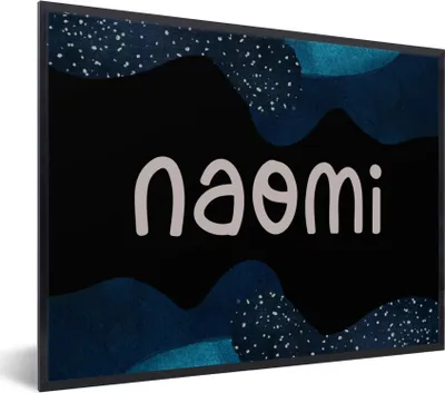 Produktbild von MuchoWow® Gerahmtes Poster Naomi - Pastell - Mädchen 80x60 cm - Poster mit Schwarzem Bilderrahmen Wandposter Rahmen Foto Bilder - Schwarzem - Mit Gestell