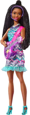 Immagine prodotto di Barbie "Libera il palcoscenico per grandi sogni" Bambola cantante Brooklyn con abito luminoso e musica, accessori inclusi