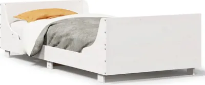Obrázok produktu pre vidaXL Posteľ z masívu bez matraca biela 90x200 cm borovicové drevo
