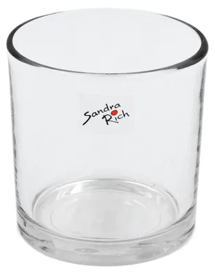 Produktbild von Glastopf "Cyli" 10 x 10cm – Windlicht Teelichtglas Blumentopf aus Glas