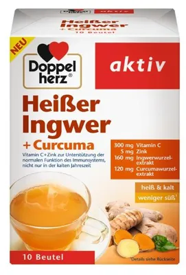 Produktbild von Doppelherz Heisser Ingwer und Curcuma (10 er )
