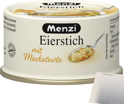 Produktbild von Menzi Eierstich mit Muskatnote (125g Dose) + usy Block