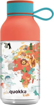 Produktbild von Quokka Kids Ice, Plastikflasche mit Schleife Map Of Life, 430ml, 40160