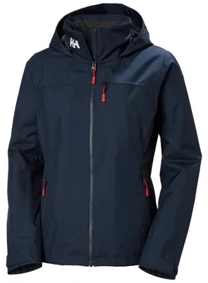Produktbild von Helly Hansen Damen W Crew Midl Jacke mit Kapuze 2.0, Marineblau, 2XL