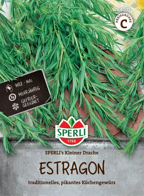 Produktbild von SPERLI Estragonsamen Kleiner Drache Artemisia dracunculus 120 Pflanzen