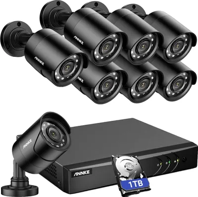 Zdjęcie produktu dla System monitoringu wideo, rozdzielczość 5 MP, 8 kamer, 1 TB