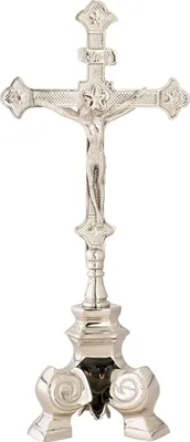 Produktbild von Altarkreuz vernickelt H 35 cm