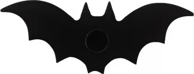 Produktbild von Schwarze Fledermaus als Kerzenhalter als Gothic Wohn Accessoire