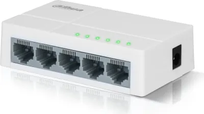 Image de Dahua Ethernet Switch - 5 ports - non géré - 5 x 10/100 Mbps - Internet - répartiteur de réseau - PFS3005-5ET-L