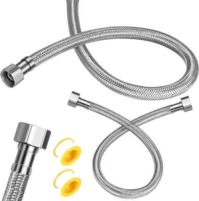 Immagine prodotto di Raccordi flessibili per rubinetti, filettatura da 3/8" a 3/8" BSP