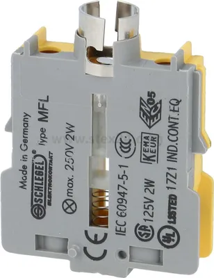 Produktbild von Georg Schlegel Rastelement Kontaktgeber MT, beleuchtbar Schraubanschluss, Querschnitt 2,5mm² - 1 Stück