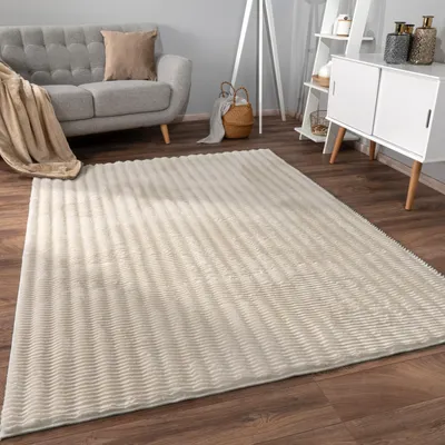 Produktbild von Teppich Bubble Wohnzimmer Schlafzimmer Hochflor Fell Geometrisches Design 3D Grösse 160x220 cm