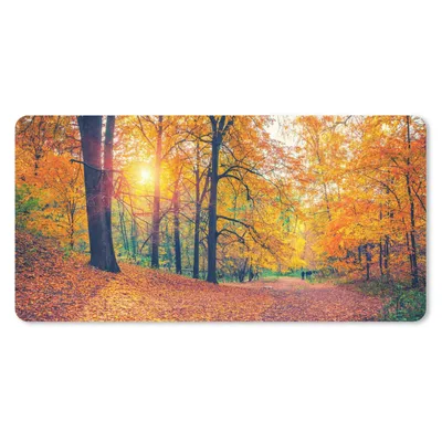 Produktbild von MuchoWow® Mauspad Mousepad Bäume - Herbst - Wald - Herbstliche Blätter 60x30 cm - Mousepads - Maus Mat - Pad - Mausunterlage - Nachhaltig