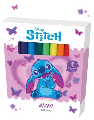 Zdjęcie produktu dla Mazaki Stitch Pink 12 kolorów cienka końcówka