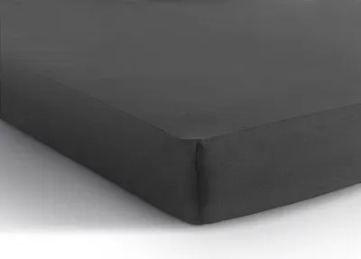 Imagen del producto de Dreamhouse, sábana ajustable elástica para colchones, 100% algodón, tamaño 80/90/100 x 220 cm, color antracita
