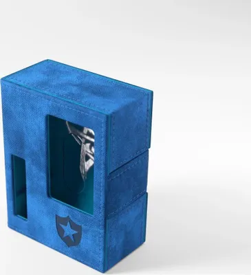Produktbild von Arkham Horror Deckbox Tome Guardian Blau für Kartenschutz