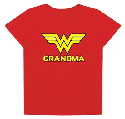 Produktbild von Wonder Woman - "Grandma" T-Shirt für Damen, Muttertag TV36061 (XXL) (Rot)