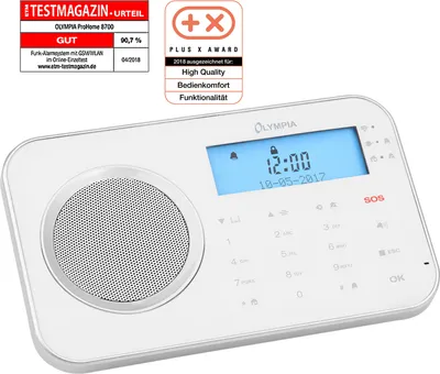 Produktbild von OLYMPIA Prohome 8700 Funk Haus Alarmanlage mit WLAN/GSM und Smart Home Funktionen