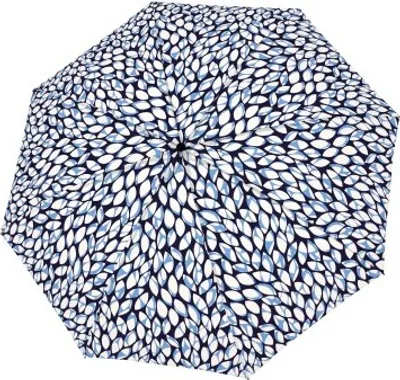 Produktbild von doppler Taschenregenschirm Regenschirm Fiber Magic Leaves Blue mehrfarbig