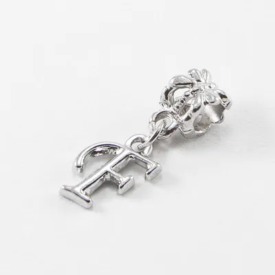 Produktbild von MIXFORM Anhänger Buchstabe F Platinfarben Metall 24-30mm