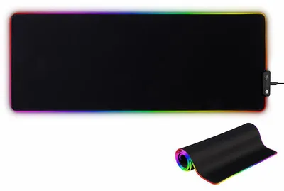 Image de Tapis de souris gaming et de bureau 80 x 30 cm avec éclairage LED RVB