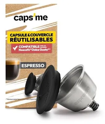 Zdjęcie produktu dla Capsme Dolce Gusto Reusable Pod (Lungo) And Silicon Cap X 1