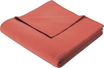 Produktbild von Biederlack Wohndecke Carribian-Dream in 150x200 cm in der Farbe coral mit 50% Baumwolle