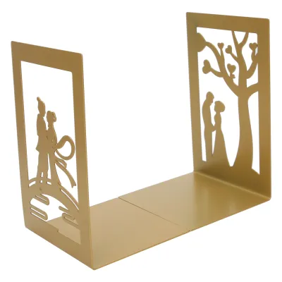 Imagen del producto de Metal Book Divider,Desk Bookend,Book Ends,Anti‑Slip Book Divider,Thicken Book Ends,Craft Collection